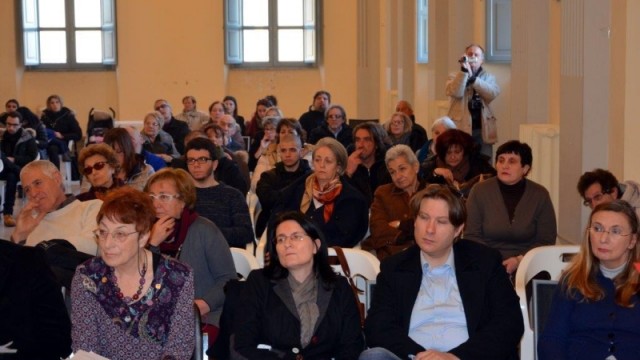 La giuria seduta in prima fila nella Sala Tersicore