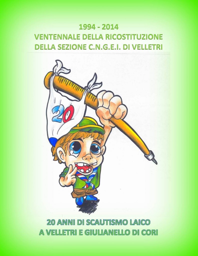 Sabato e domenica il Cngei di Velletri festeggia venti anni di scoutismo