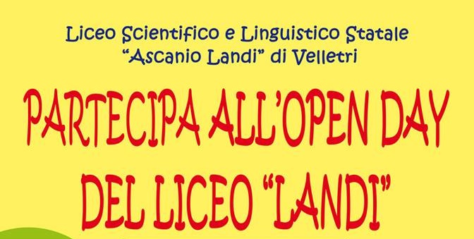 Comincia anche tu dal liceo Landi
