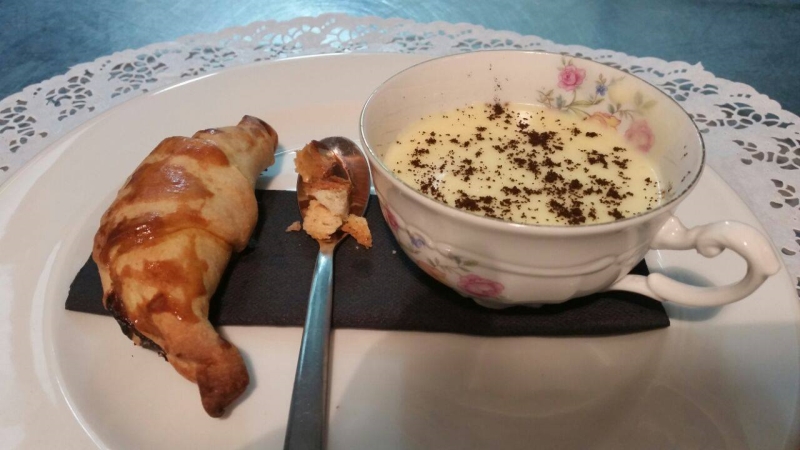 Cornetto salato e crema di patate: la colazione è servita!