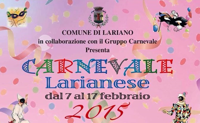 Lariano, tutto pronto per il Carnevale: carri, maschere e tanto divertimento