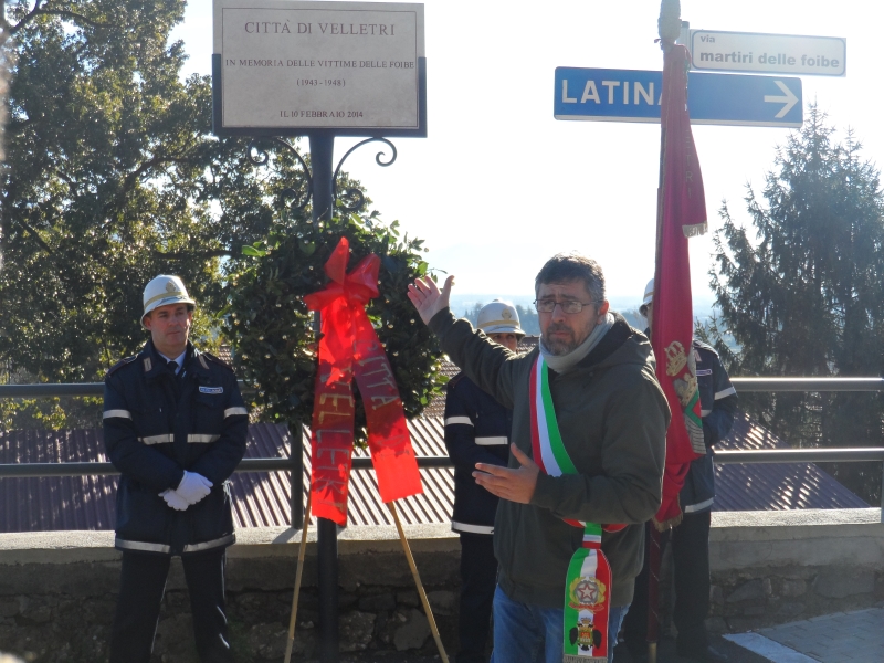 “Giorno del Ricordo”, l’omaggio di Velletri alle vittime delle foibe