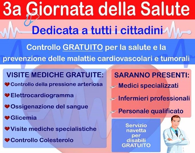 Lariano, in arrivo la terza edizione della “Giornata della Salute”