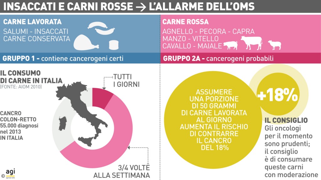 Allarme OMS: la carne rossa è cancerogena?