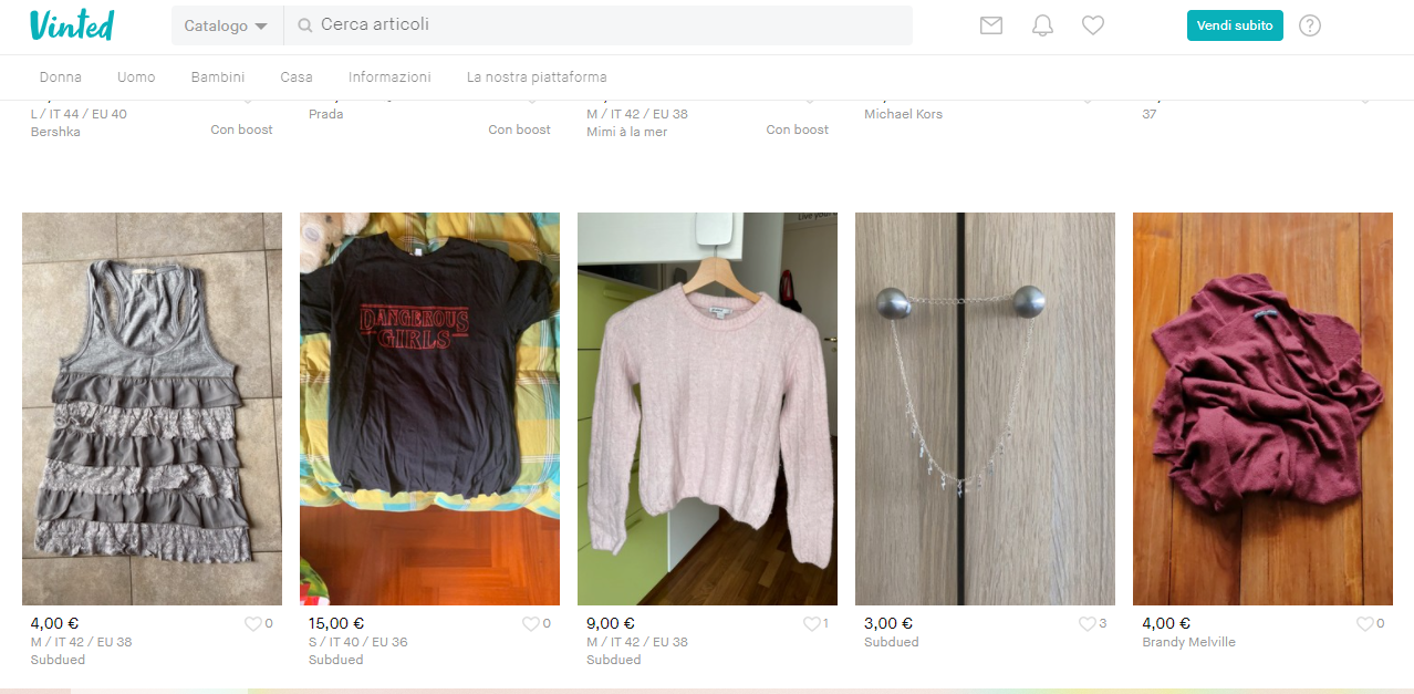 Approdata da pochissimo in Italia, gli iscritti crescono a dismisura, così come i capi venduti, sai già di cosa sto parlando? Vinted! La nuova app dedicata alla moda del “second hand”