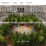 Burberry ha una nuova sfida: diventare Climate Positive entro il 2040