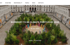 Burberry ha una nuova sfida: diventare Climate Positive entro il 2040 Burberry, il primo brand di lusso a diventare “Climate Positive”: un’azienda che cattura dall’atmosfera più CO2 di quella che emette.