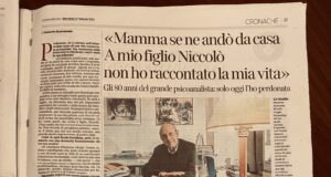 Di madre in figlio Il noto psicoanalista infantile Massimo Ammaniti rilascia un'intervista per i suoi 80 anni, rivelando il rapporto con la madre.