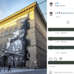 Palazzo Farnese a Roma “squarciato” dallo street artist JR